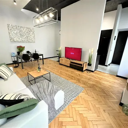 Luxury 100m2 Loft Design-apartment At Wawel + Netflix * Krakau